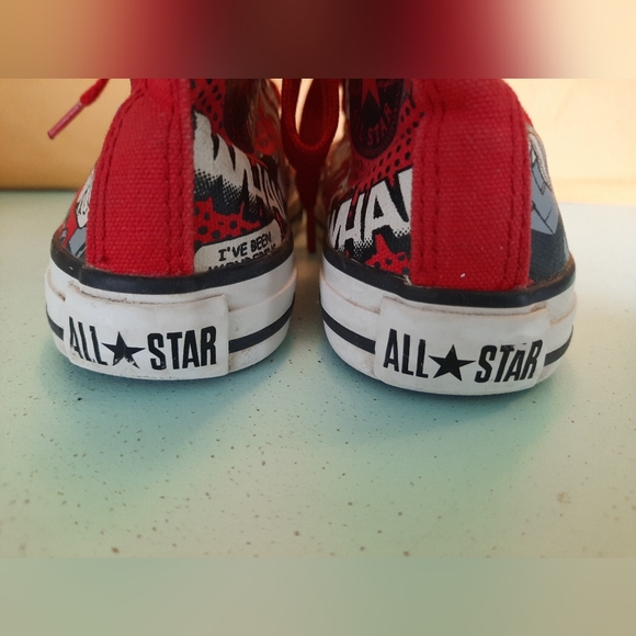 Converse X Chuck Taylor All Star Superman DC Comics Hi-Top Shoes Youth 13 - Picture 6 of 13